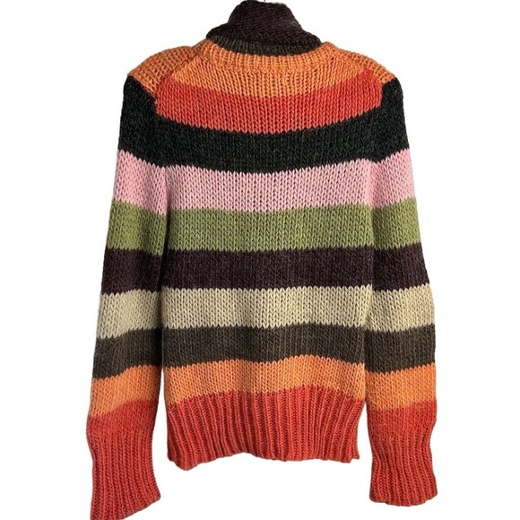 Anthropologie Laurie B. Stripe Women's Mohair Wool Blend Striped Sweater Size M - Picture 7 of 10